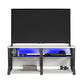 Genesis Gaming TV Stand for TVs up to 70 Inch with LED Lights - White
