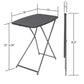 Multi-Functional, Adjustable, Personal Folding Activity Table - Black - 2-Pack