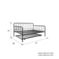 Aaron Metal Twin Daybed and Twin Trundle Set - Black - Full