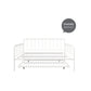 Aaron Metal Twin Daybed and Twin Trundle Set - White - Full