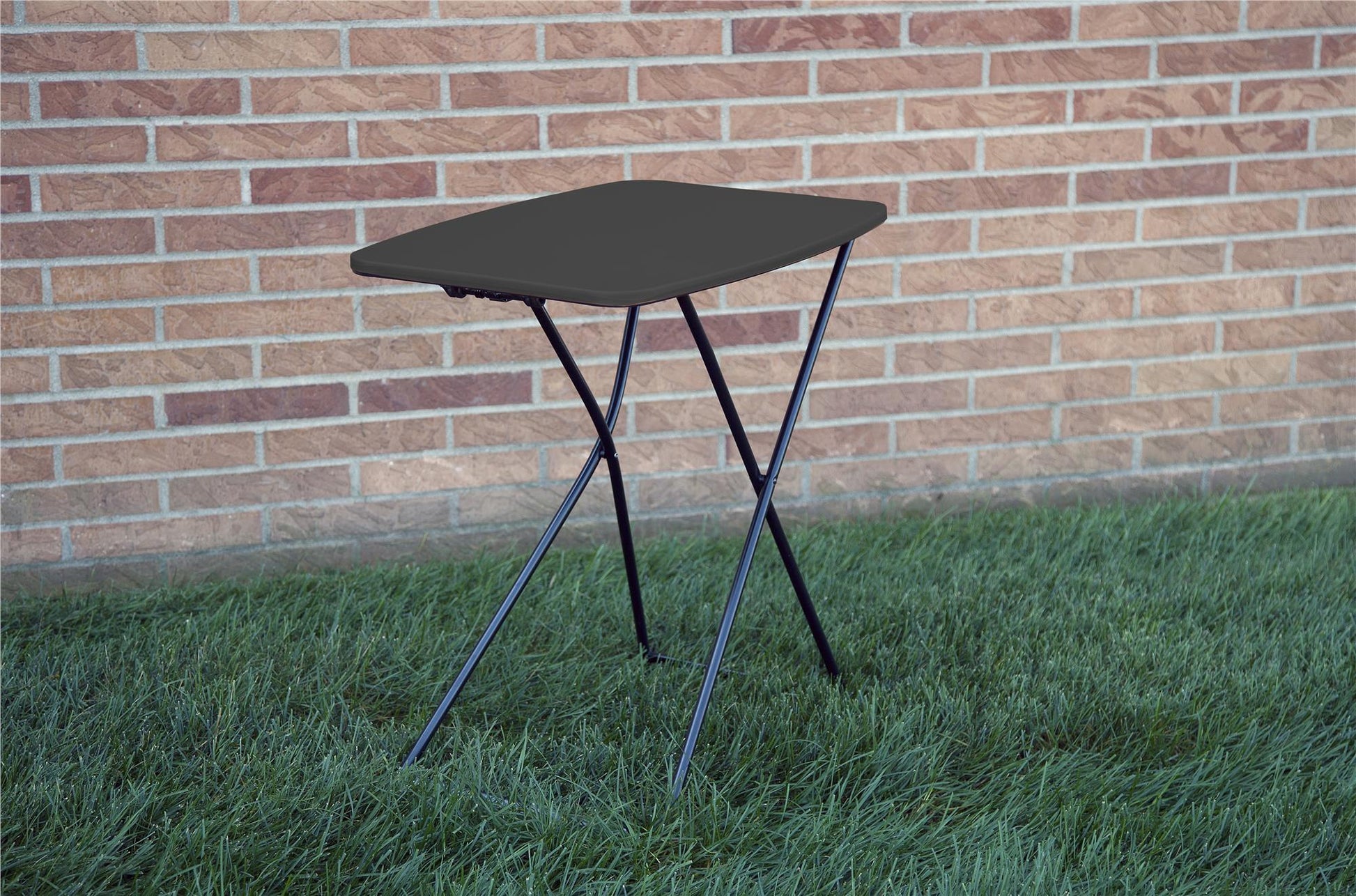 Multi-Functional, Adjustable, Personal Folding Activity Table - Black - 2-Pack