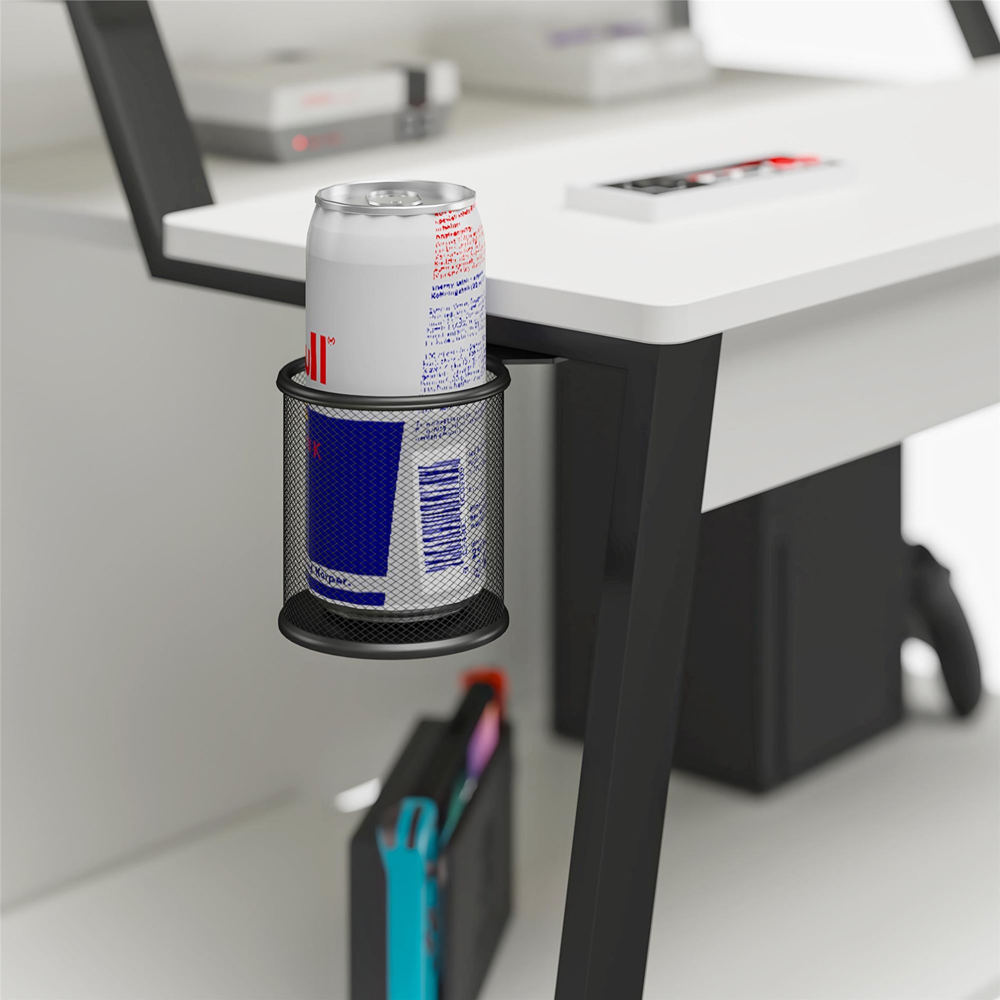 Genesis Standing Gaming Desk Arcade Stand - White