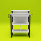 Genesis Standing Gaming Desk Arcade Stand - White
