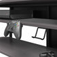 Quest Two-Tier Gaming TV Stand for TVs up to 65 Inches with Controller Holder - Gray