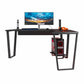 Genesis Metal Gaming L Desk with CPU Stand - Black