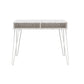 Athena Computer Desk with Storage - Terrazzo