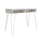 Athena Computer Desk with Storage - Terrazzo