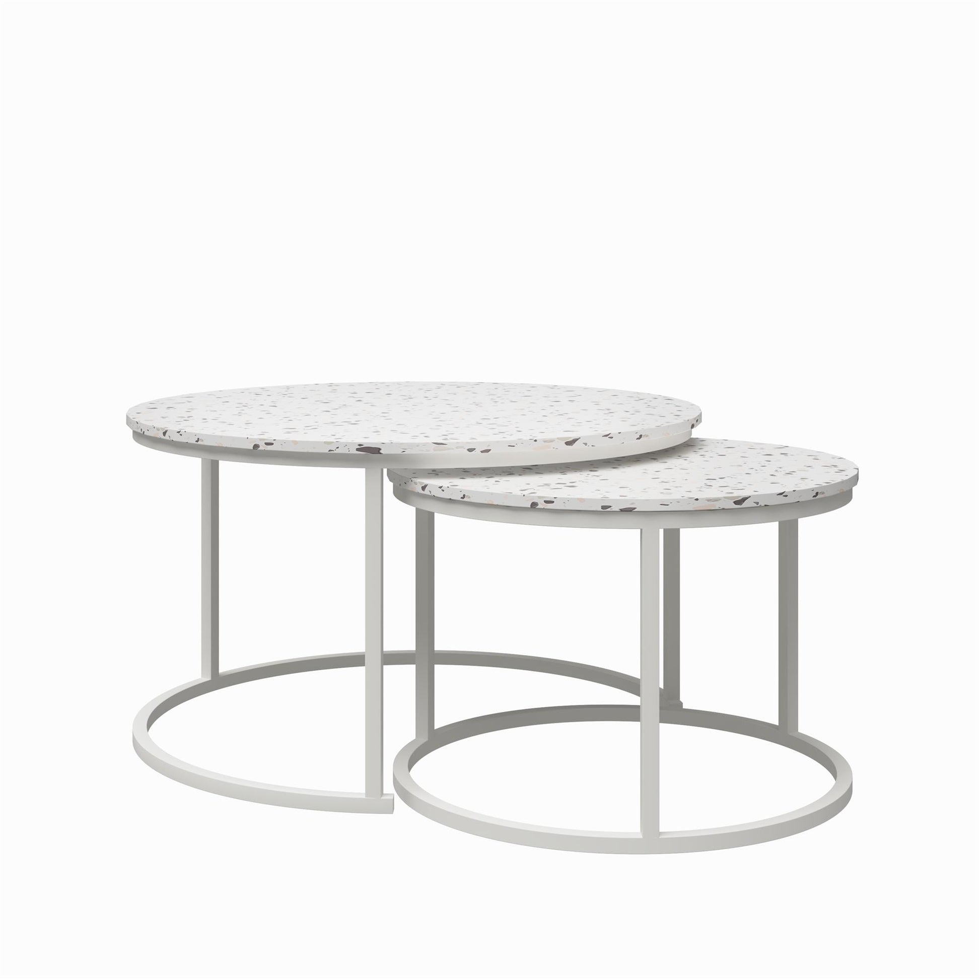 CosmoLiving by Cosmopolitan Amelia Nesting Coffee Tables - Terrazzo