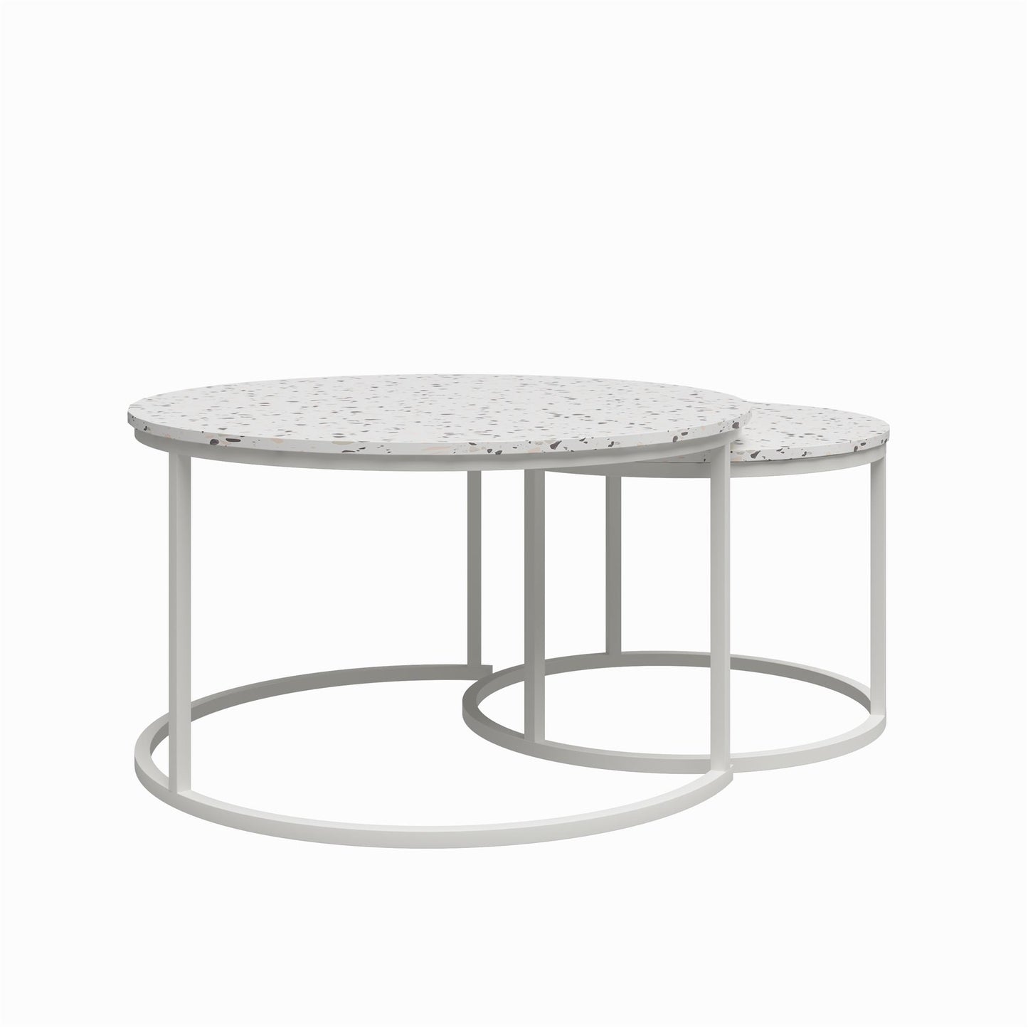 CosmoLiving by Cosmopolitan Amelia Nesting Coffee Tables - Terrazzo