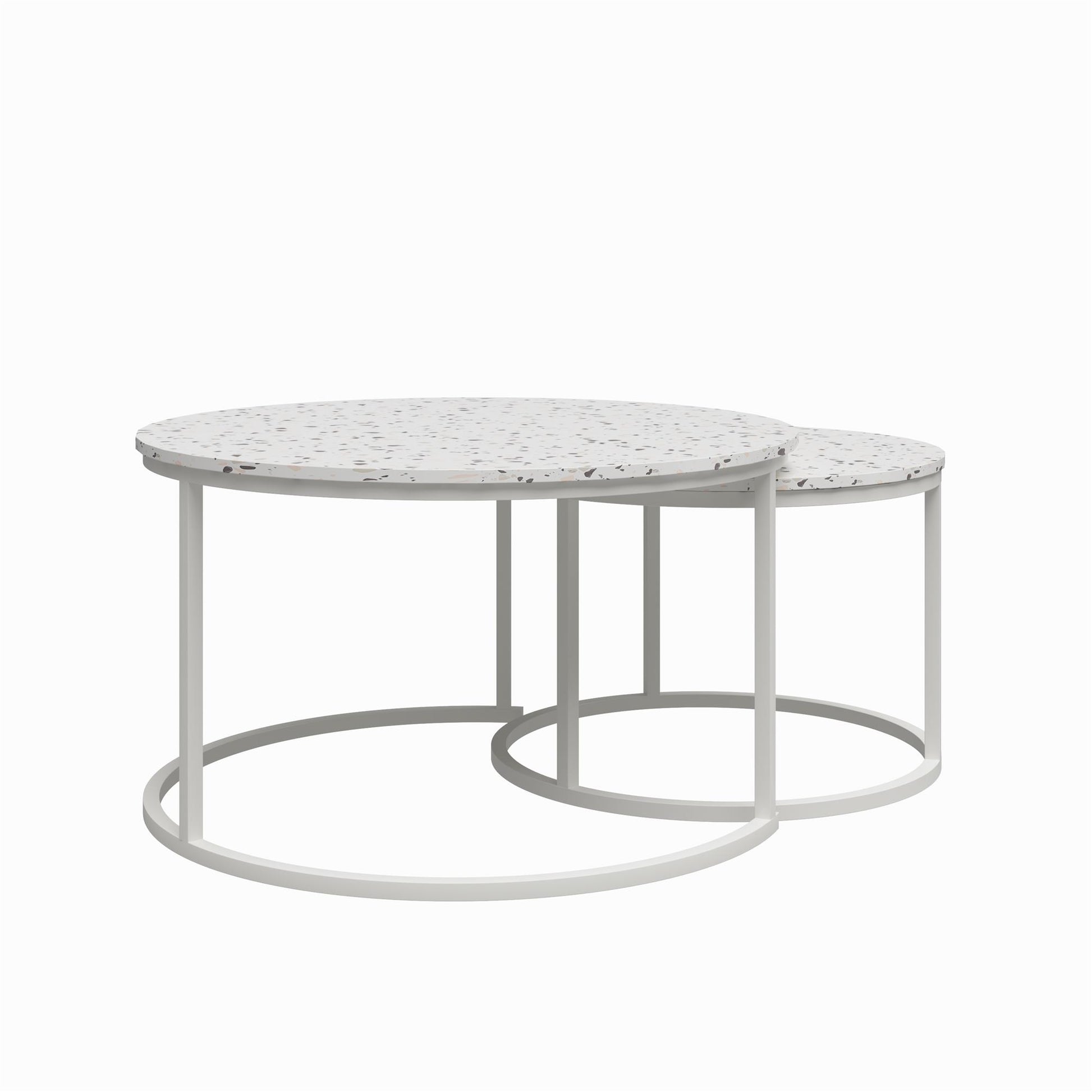 CosmoLiving by Cosmopolitan Amelia Nesting Coffee Tables - Terrazzo