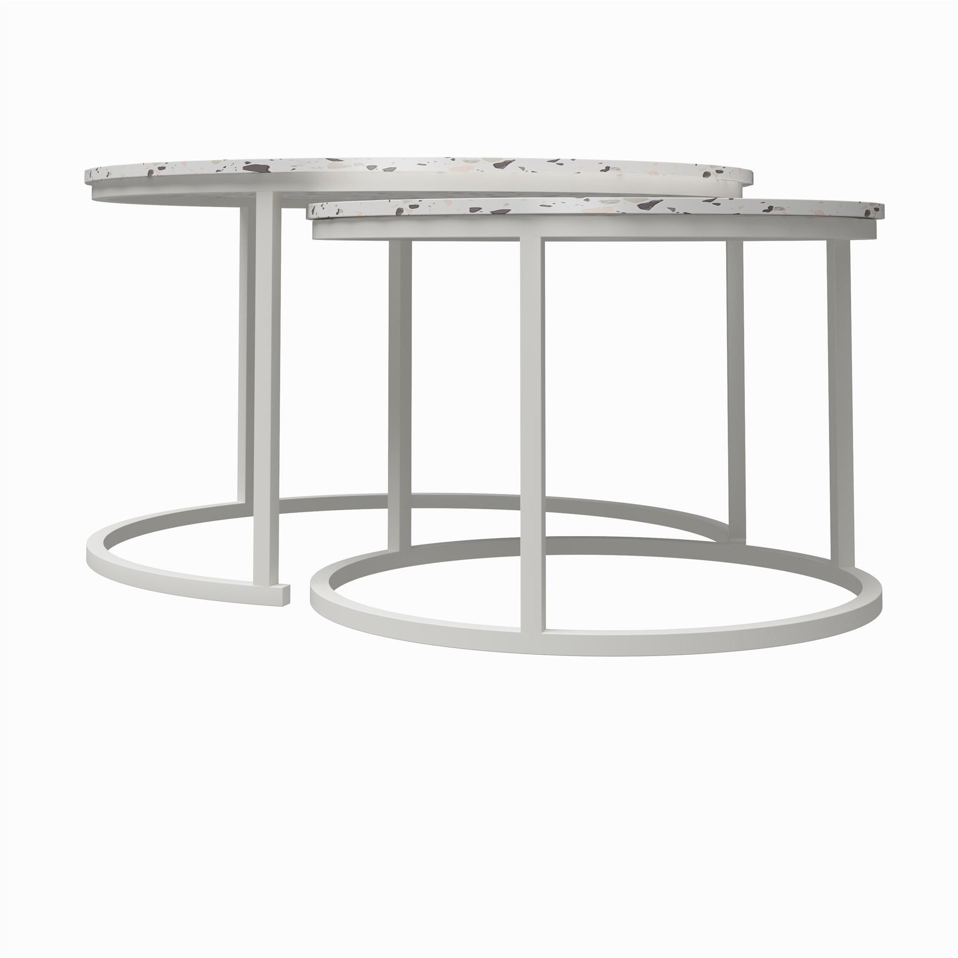 CosmoLiving by Cosmopolitan Amelia Nesting Coffee Tables - Terrazzo