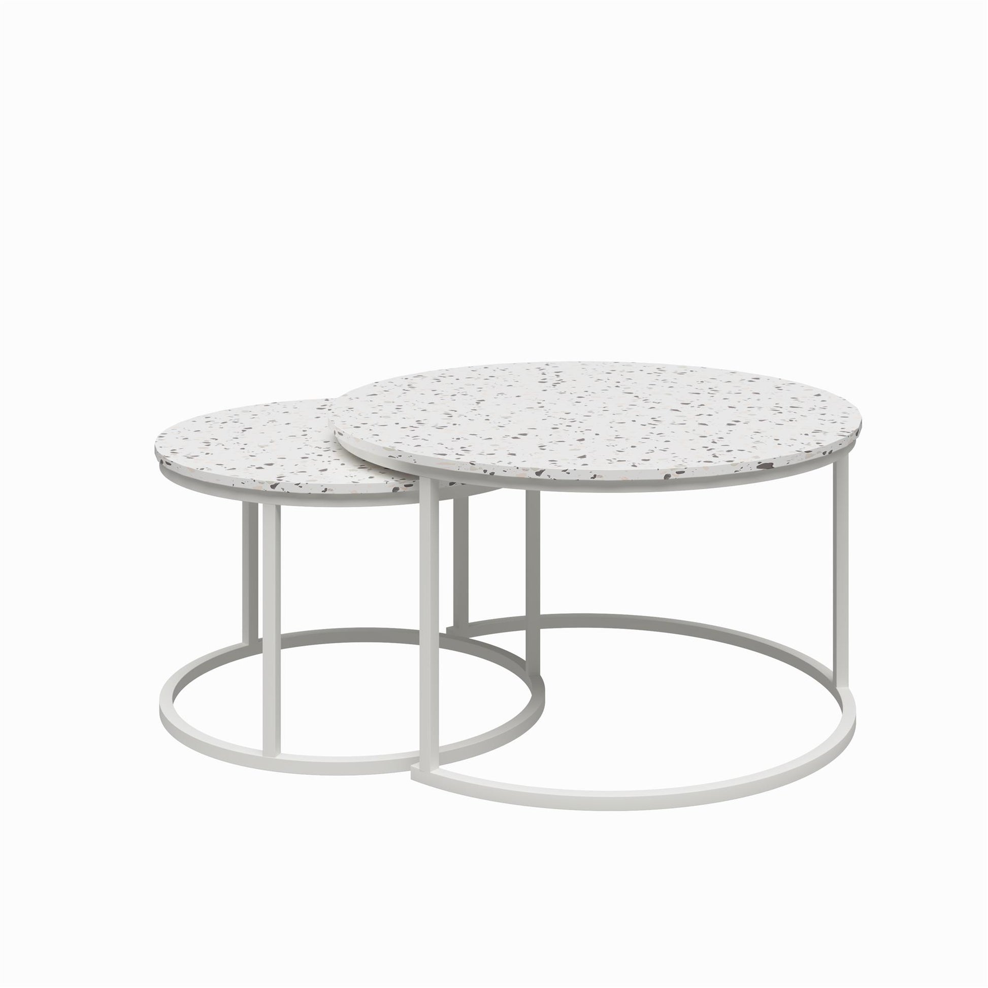 CosmoLiving by Cosmopolitan Amelia Nesting Coffee Tables - Terrazzo