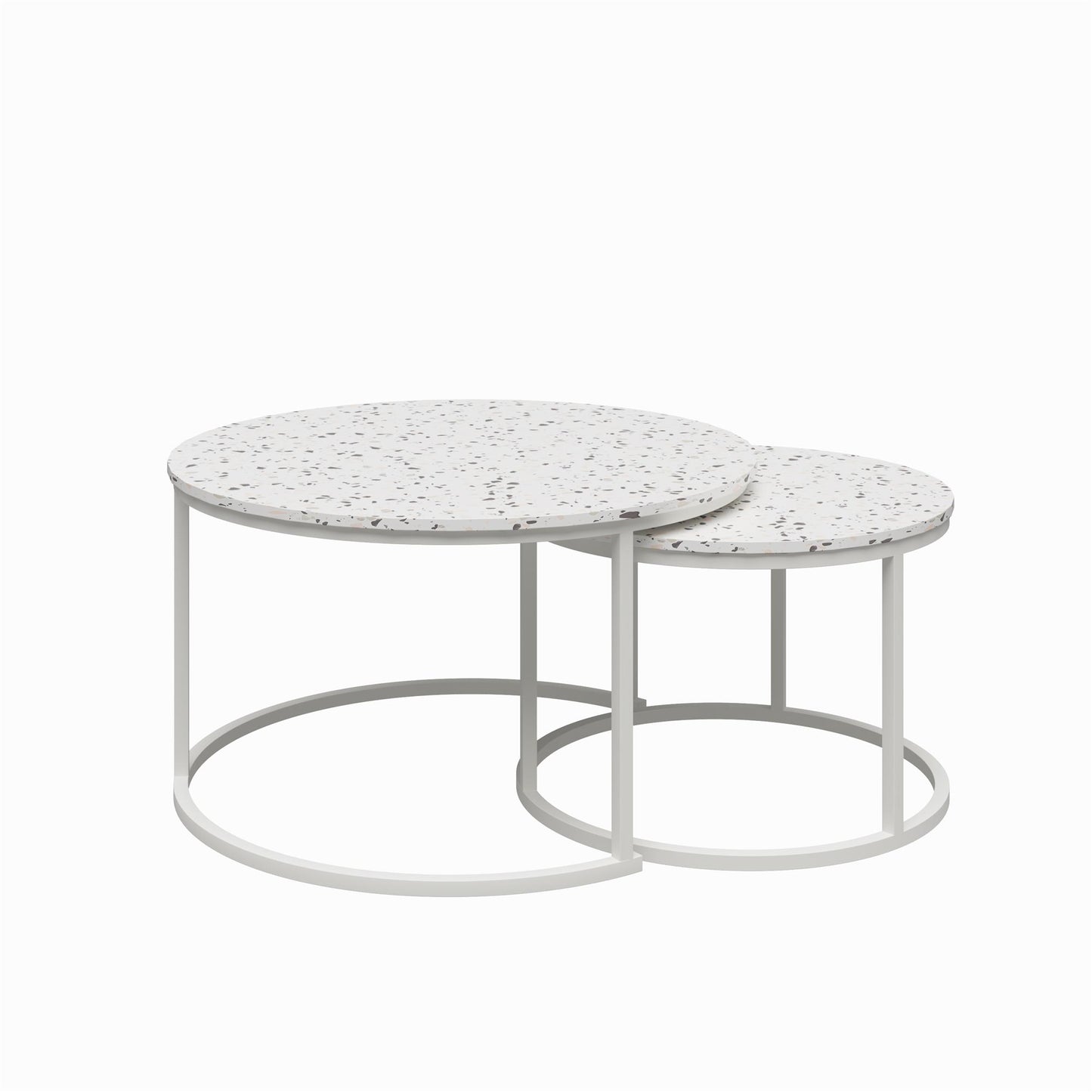 CosmoLiving by Cosmopolitan Amelia Nesting Coffee Tables - Terrazzo