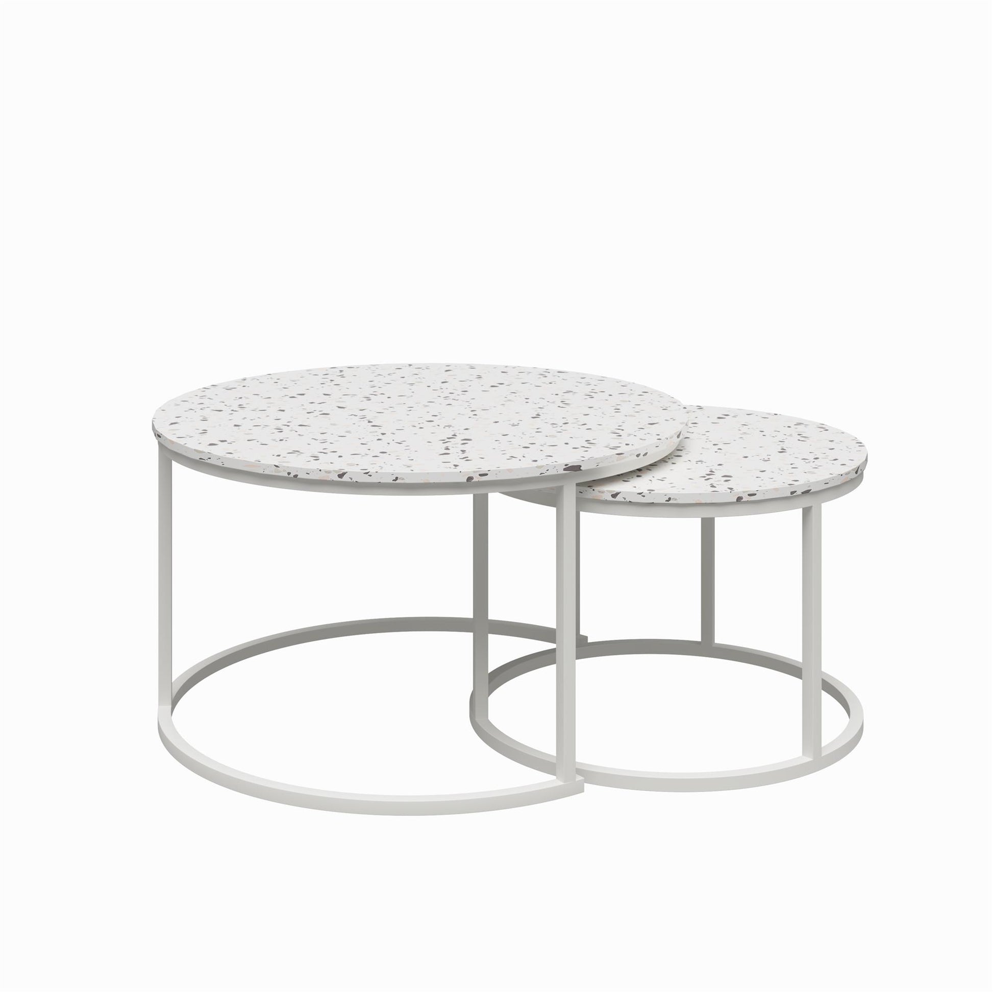CosmoLiving by Cosmopolitan Amelia Nesting Coffee Tables - Terrazzo