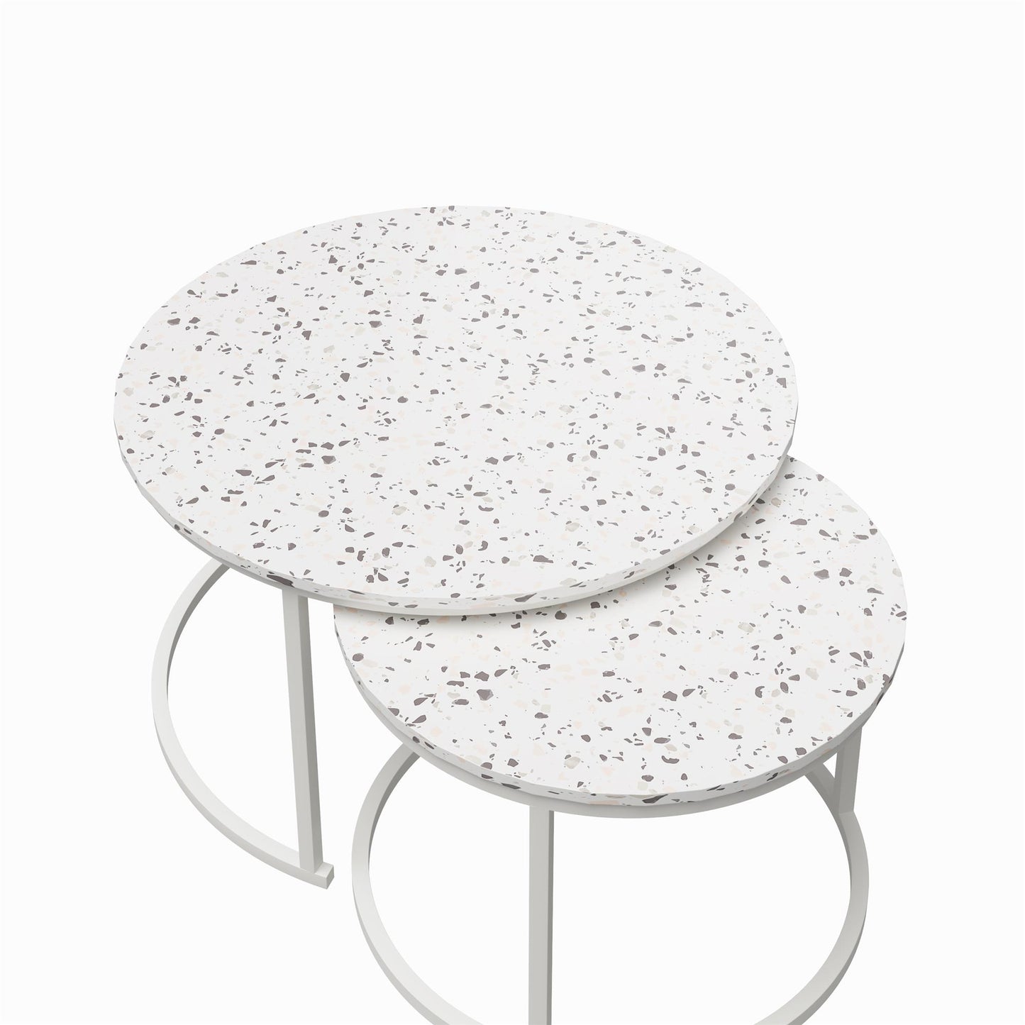 CosmoLiving by Cosmopolitan Amelia Nesting Coffee Tables - Terrazzo