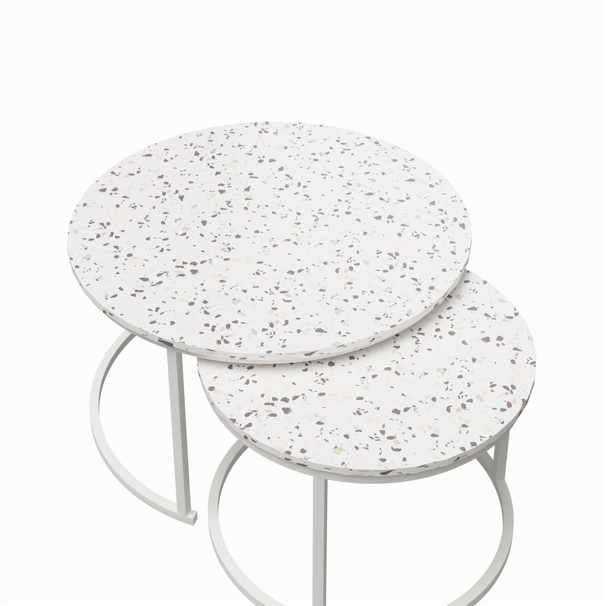CosmoLiving by Cosmopolitan Amelia Nesting Coffee Tables - Terrazzo