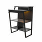 Genesis Standing Gaming Desk or Arcade Stand with LED Lights - Black