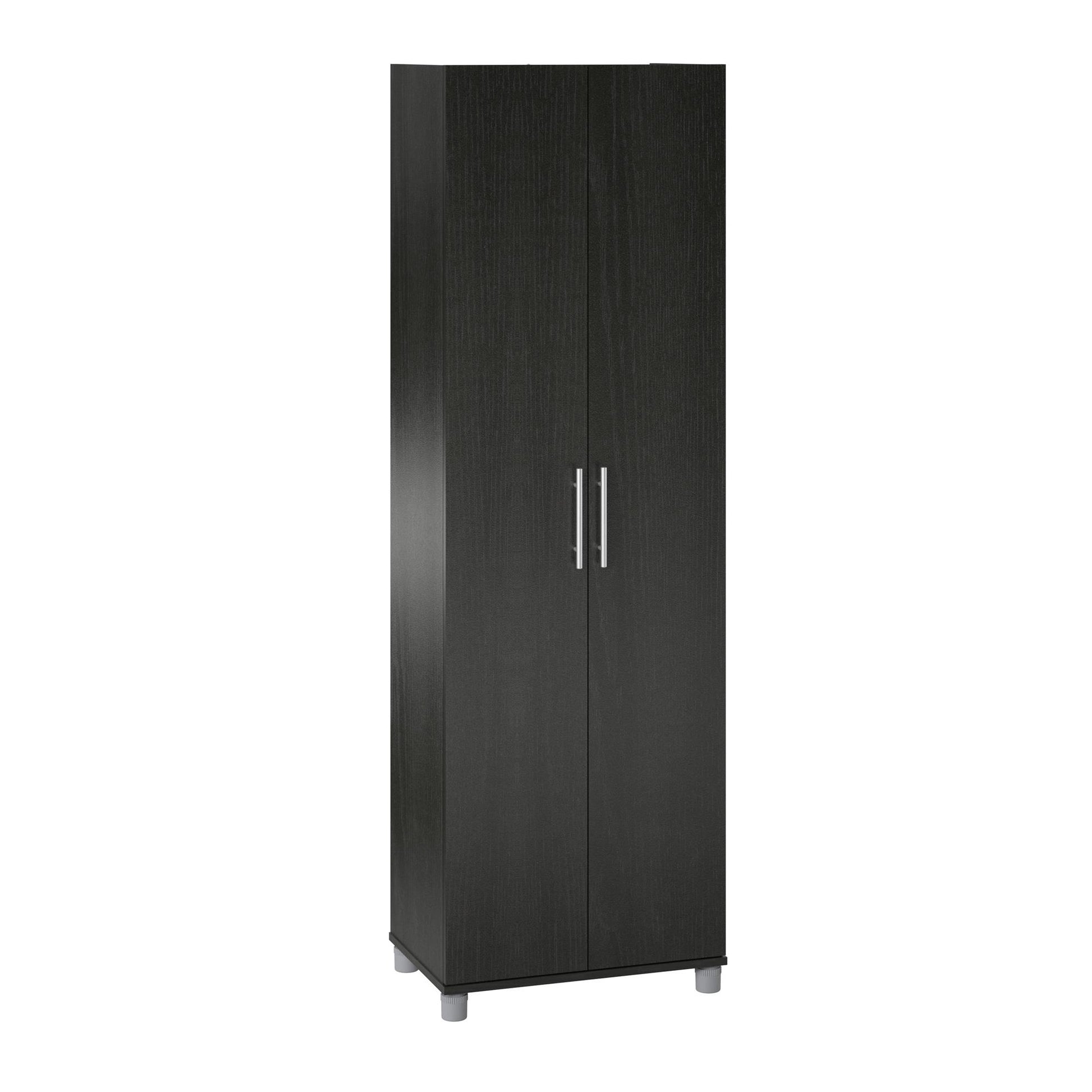 Camberly 24" Utility Storage Cabinet, Black Oak - Black Oak