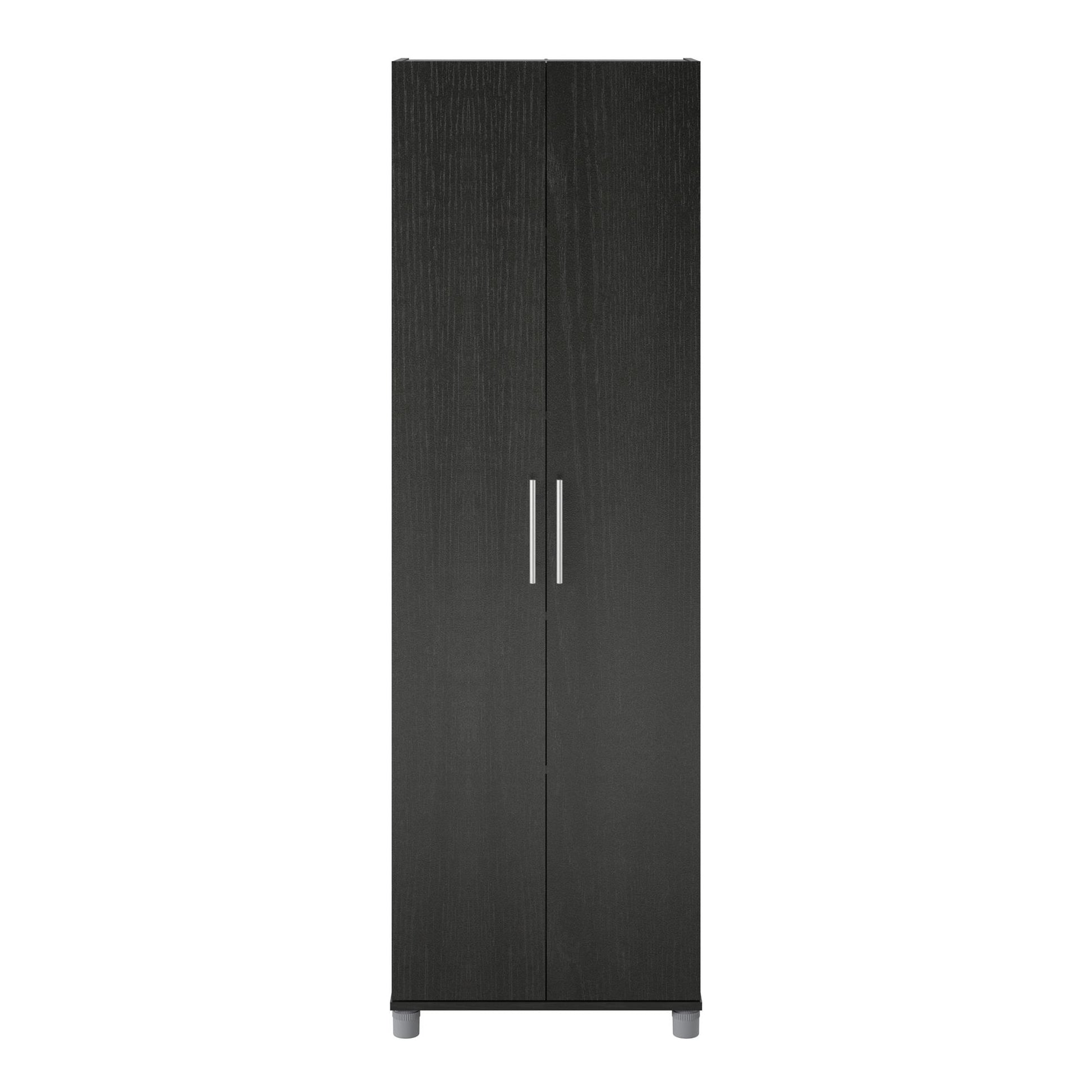 Camberly 24" Utility Storage Cabinet, Black Oak - Black Oak