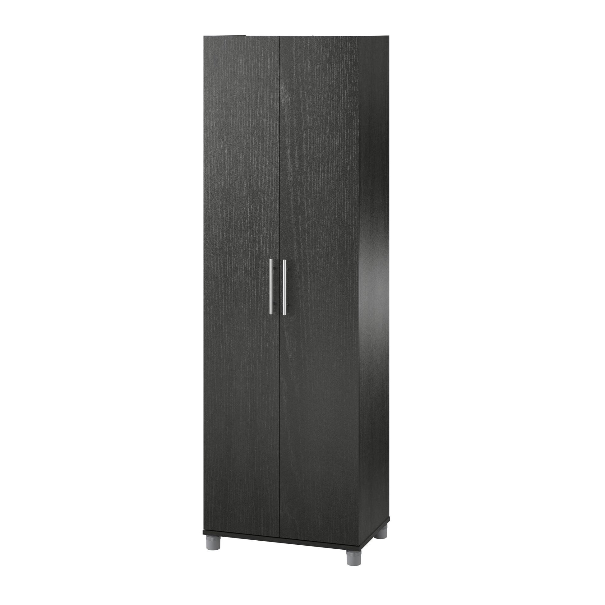 Camberly 24" Utility Storage Cabinet, Black Oak - Black Oak