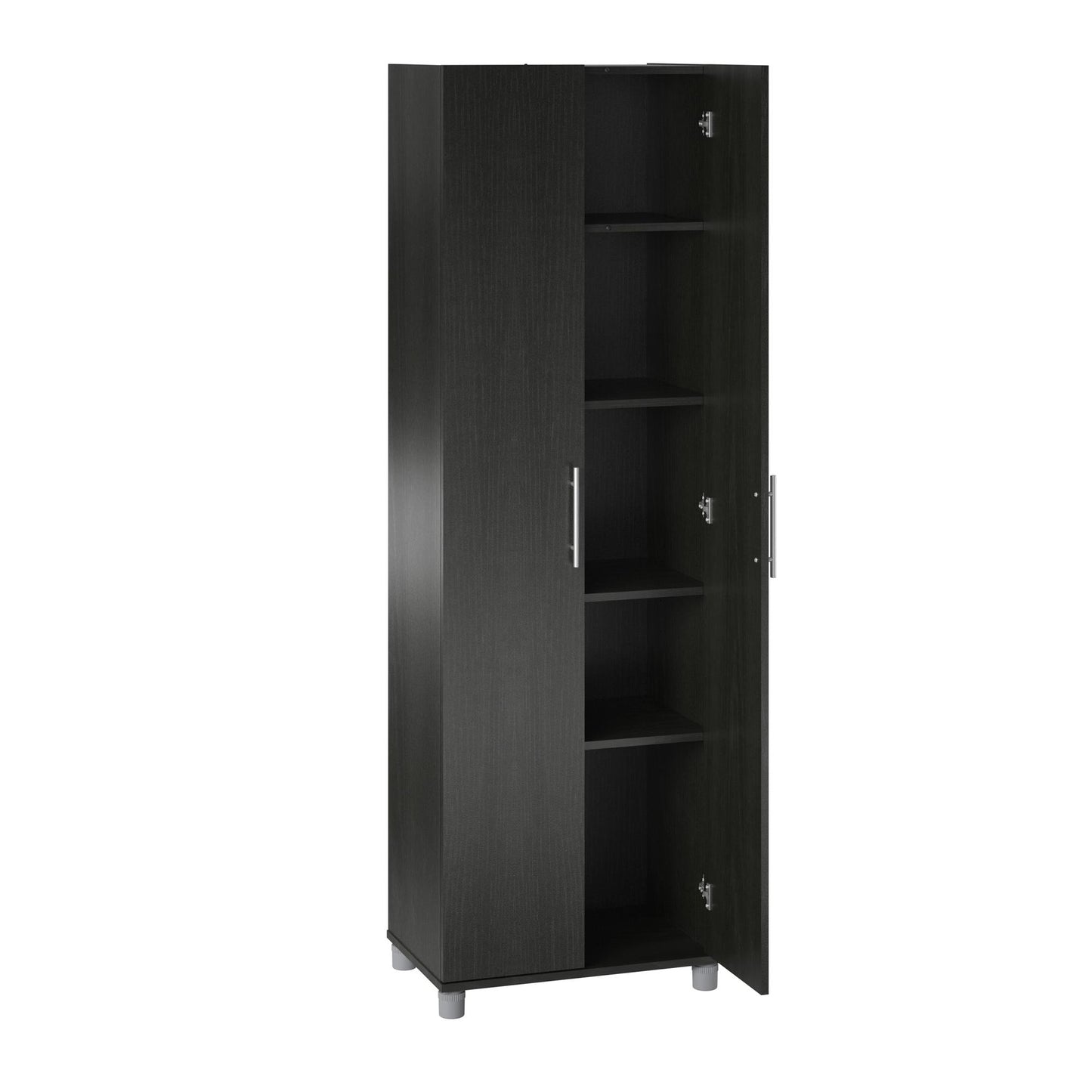 Camberly 24" Utility Storage Cabinet, Black Oak - Black Oak