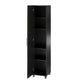 Camberly 16" Utility Storage Cabinet, Black Oak - Black Oak