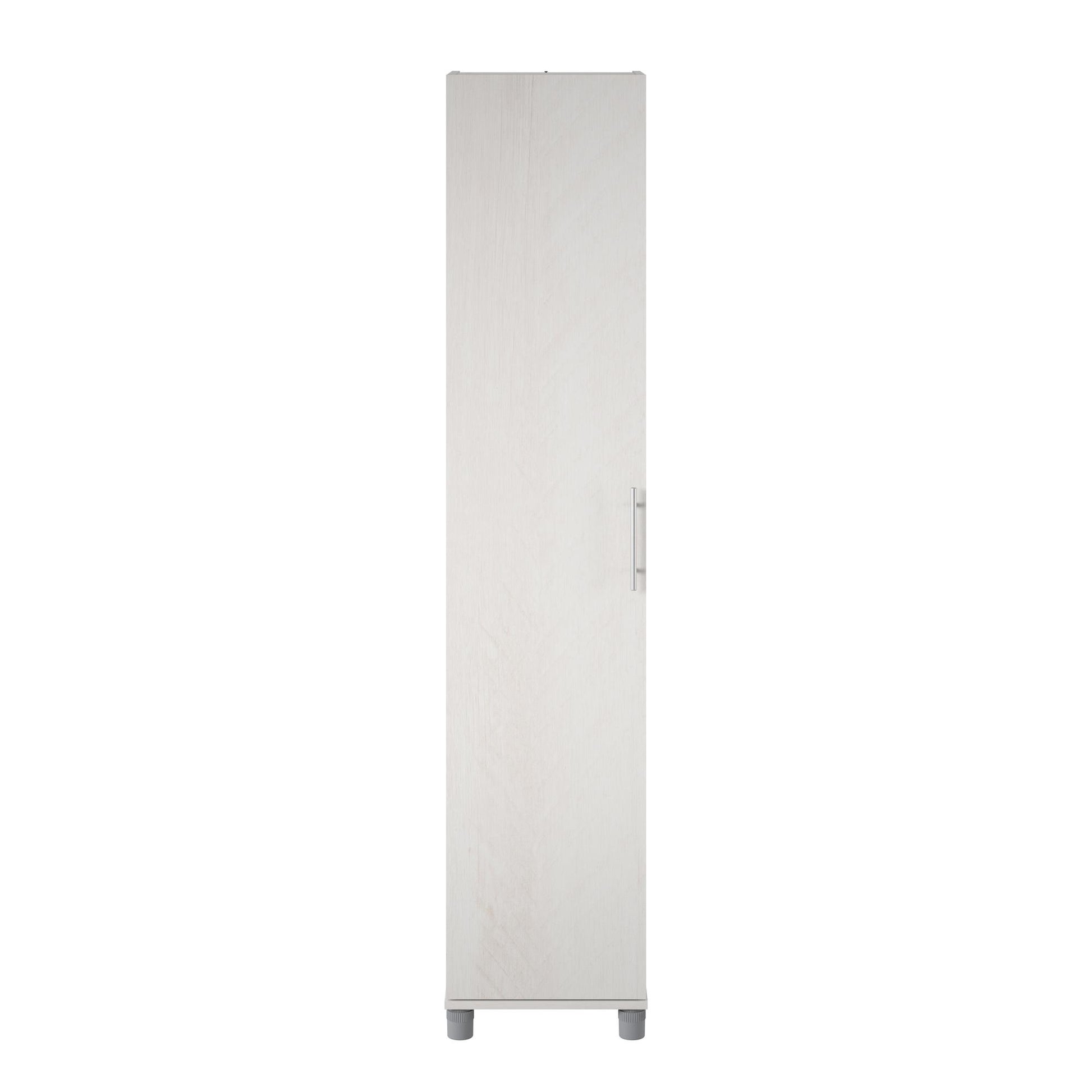 Camberly 16" Utility Storage Cabinet, Ivory Oak - Ivory Oak