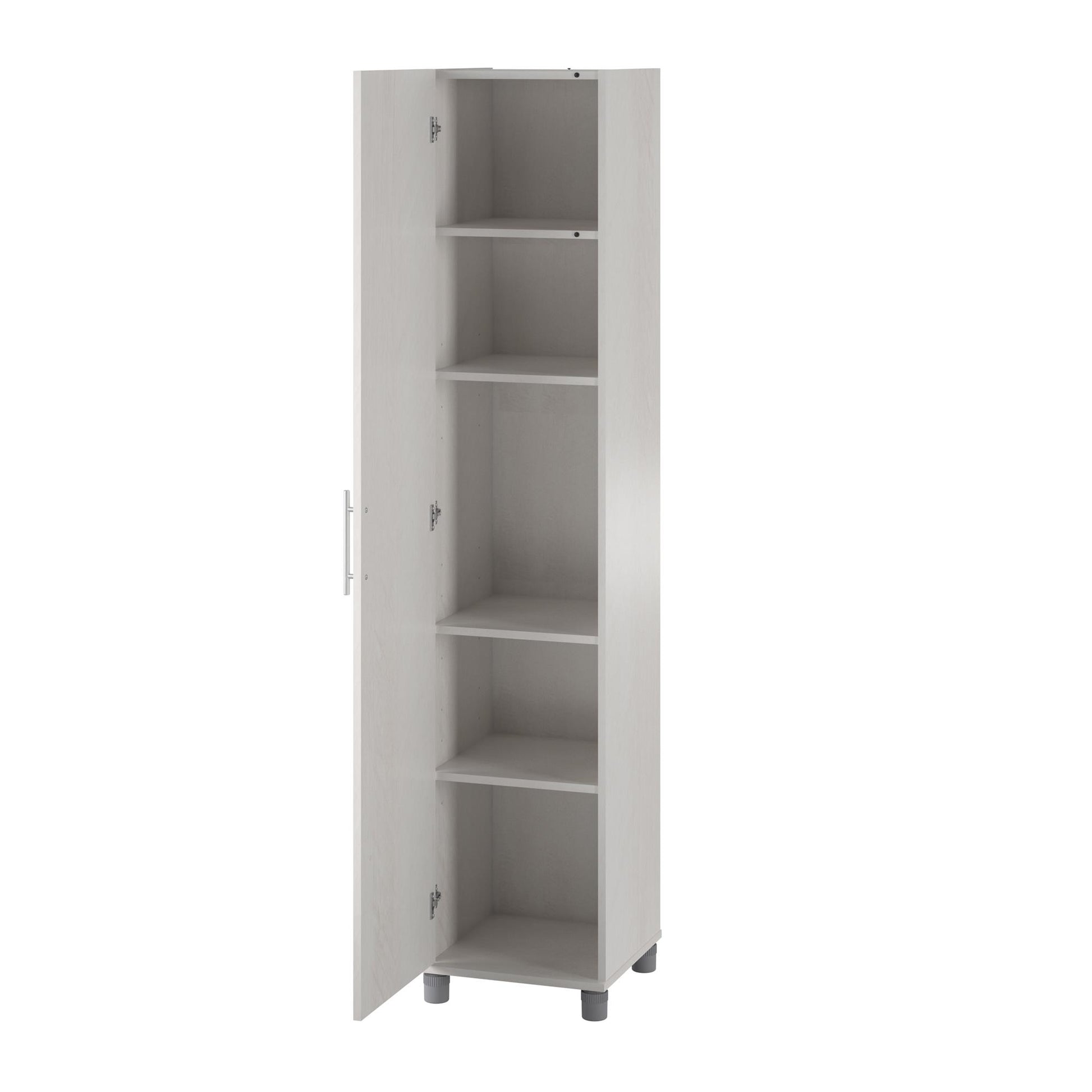 Camberly 16" Utility Storage Cabinet, Ivory Oak - Ivory Oak