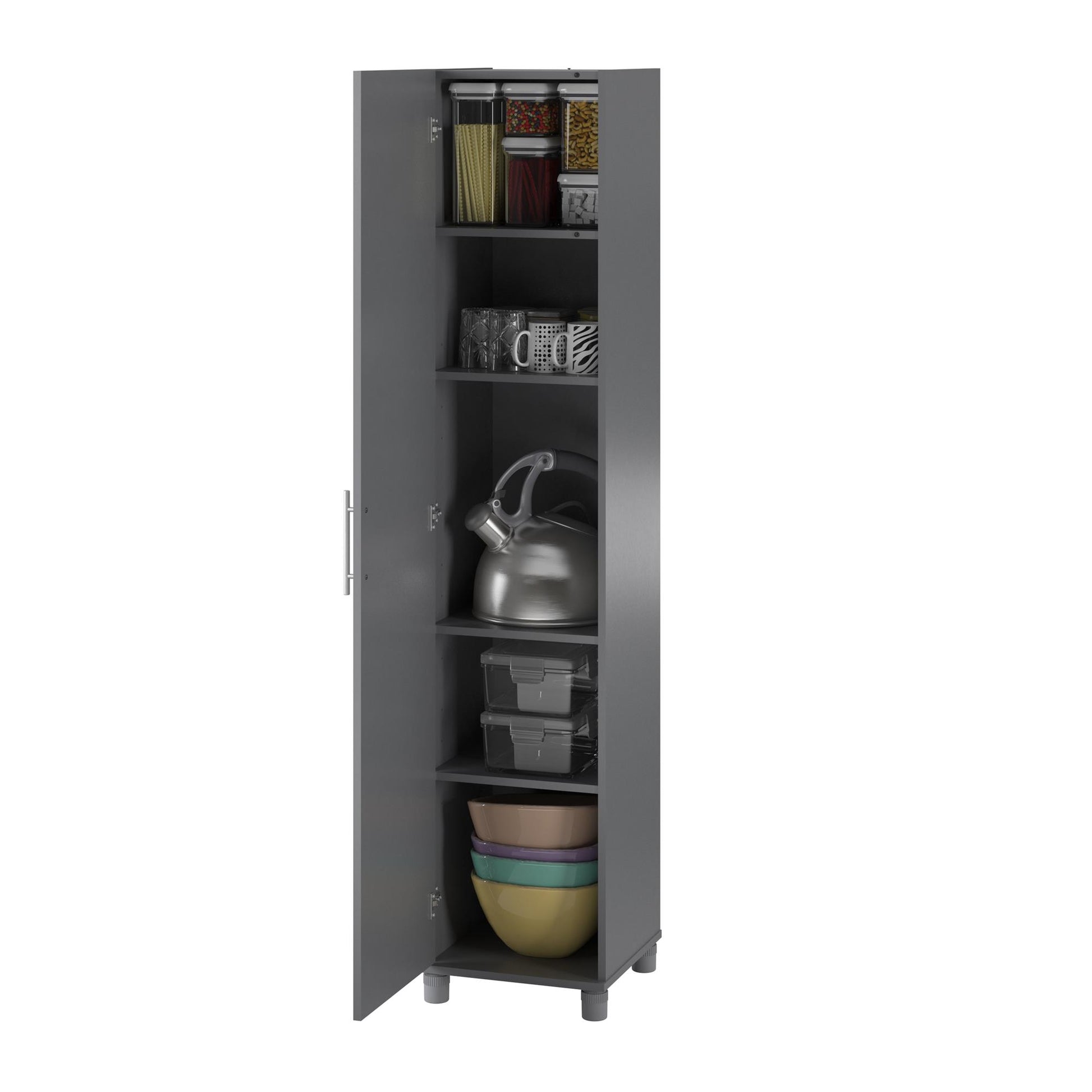 Camberly 16" Utility Storage Cabinet, Graphite Gray - Graphite Grey