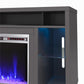 Lumina Fireplace TV Stand for TVs up to 48 Inch with 7 Color LED Lights - Graphite Grey - 46”-50”