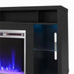 Lumina Fireplace TV Stand for TVs up to 48 Inch with 7 Color LED Lights - Black Oak - 46”-50”