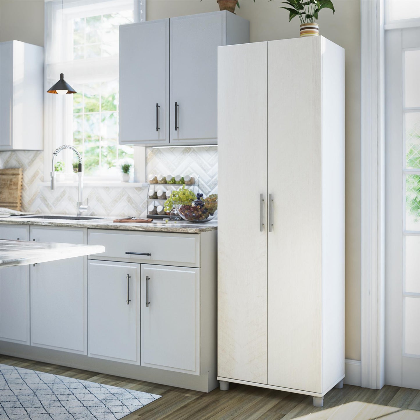 Camberly 24" Utility Storage Cabinet - Ivory Oak