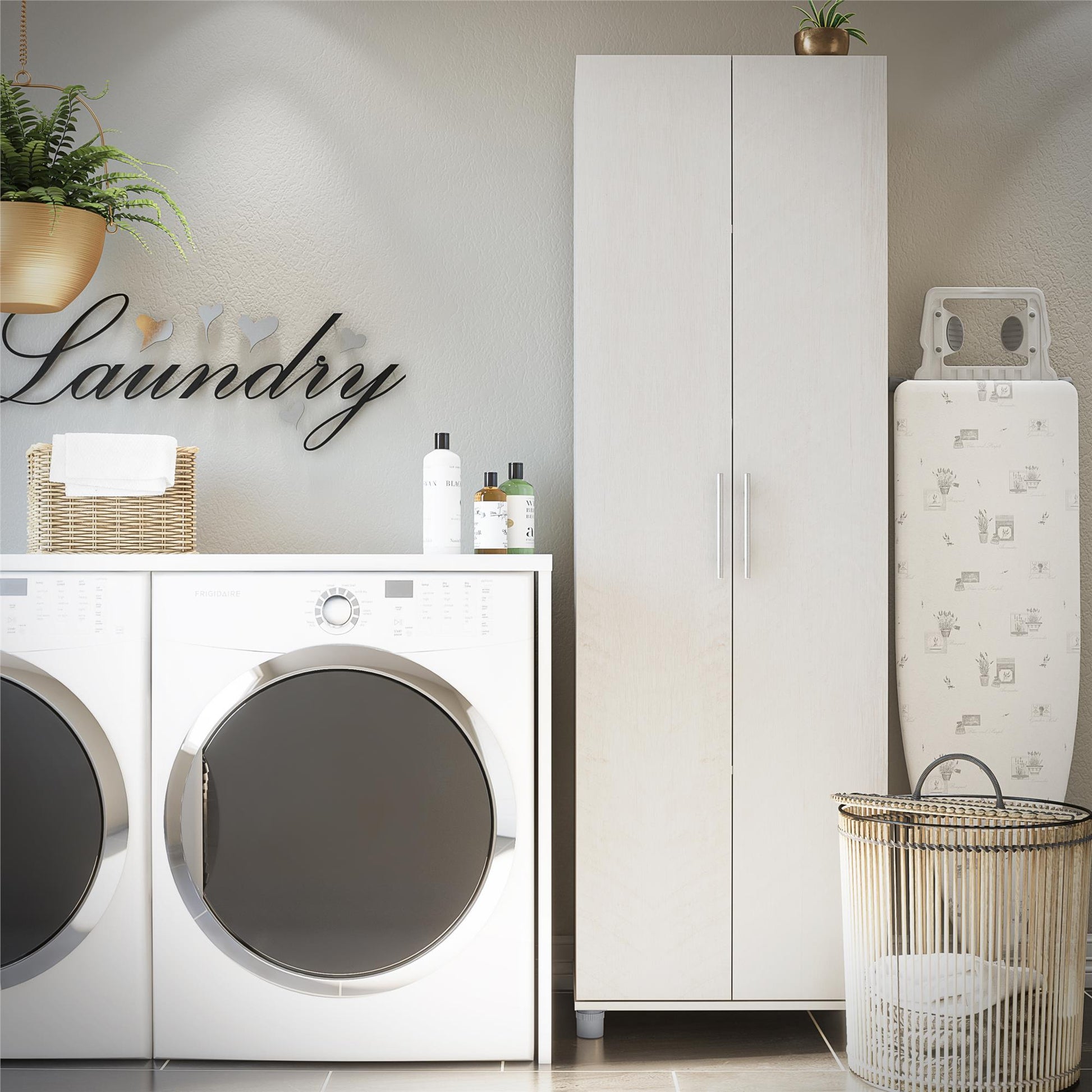Camberly 24" Utility Storage Cabinet - Ivory Oak