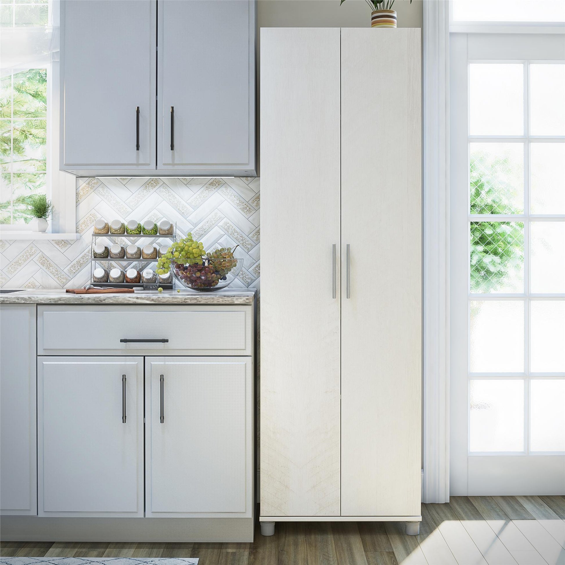 Camberly 24" Utility Storage Cabinet - Ivory Oak