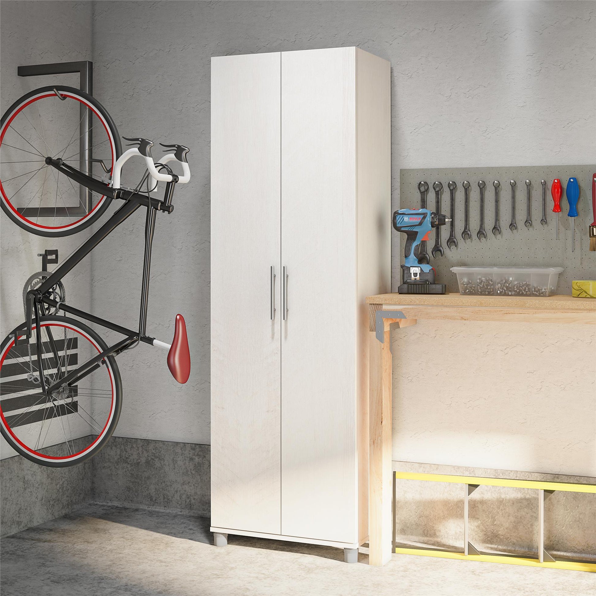 Camberly 24" Utility Storage Cabinet - Ivory Oak