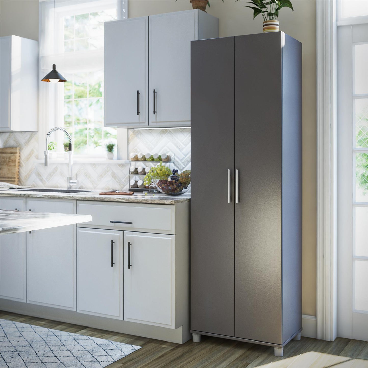 Camberly 24" Utility Storage Cabinet - Graphite Grey