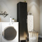 Camberly 16" Utility Storage Cabinet, Black Oak - Black Oak