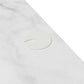 Athena Computer Desk with Storage - White marble