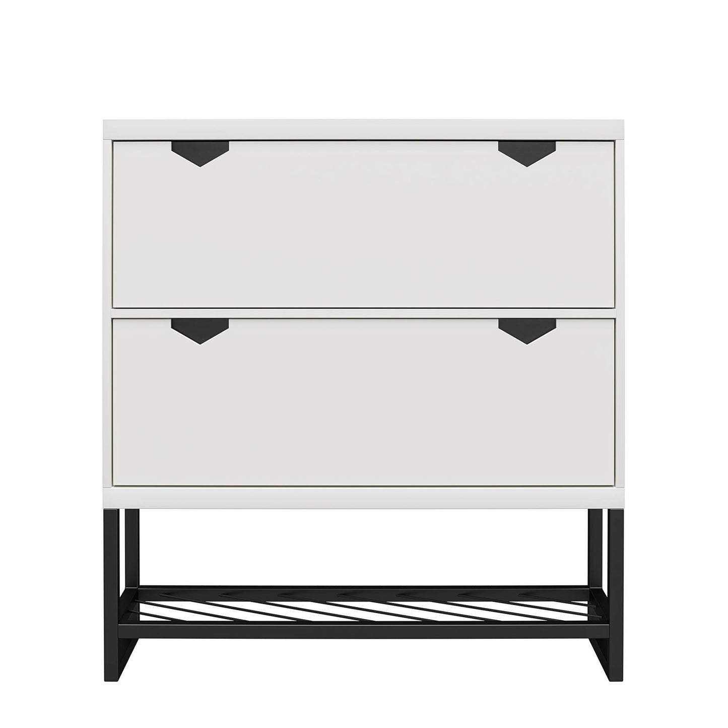 CosmoLiving by Cosmopolitan Brielle Entryway Shoe Storage, White - White