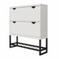 CosmoLiving by Cosmopolitan Brielle Entryway Shoe Storage, White - White