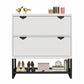 CosmoLiving by Cosmopolitan Brielle Entryway Shoe Storage, White - White