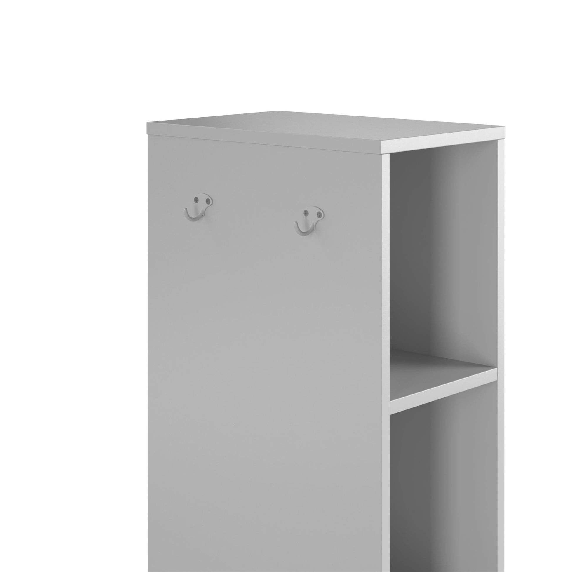 Jocelyn Kids Coat Rack with 9 Cube Storage and 4 Metal Hooks - Dove Gray