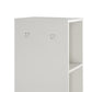 Jocelyn Kids Coat Rack with 9 Cube Storage and 4 Metal Hooks - White
