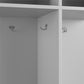 Jocelyn Kids Coat Rack with 6 Cube Storage and 4 Metal Hooks - Dove Gray