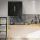 Camberly 24" Wall Cabinet, Black Oak - Black Oak