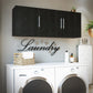 Camberly 54" Wall Cabinet, Black Oak - Black Oak