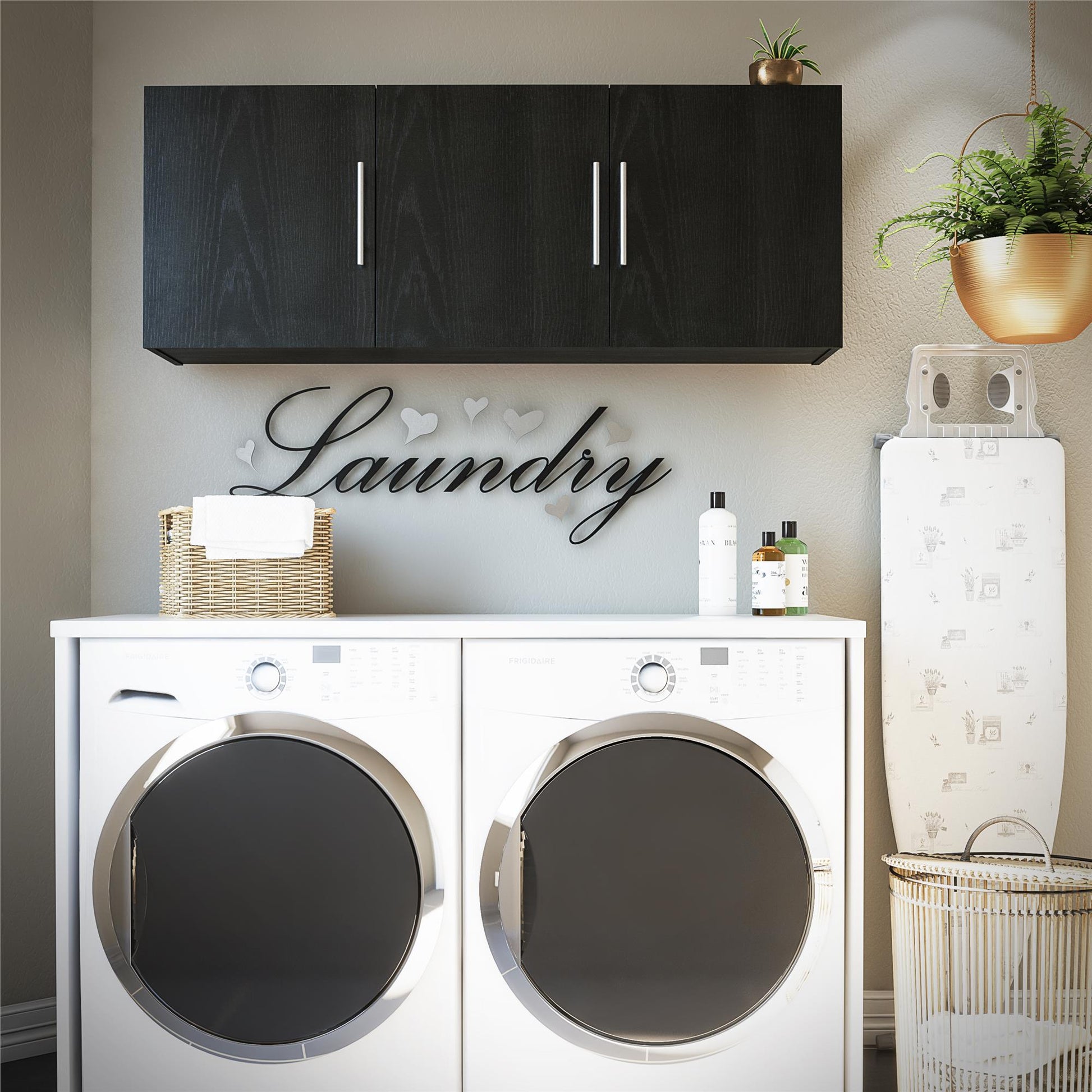 Camberly 54" Wall Cabinet, Ivory Oak - Ivory Oak