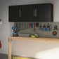 Camberly 54" Wall Cabinet, Black Oak - Black Oak