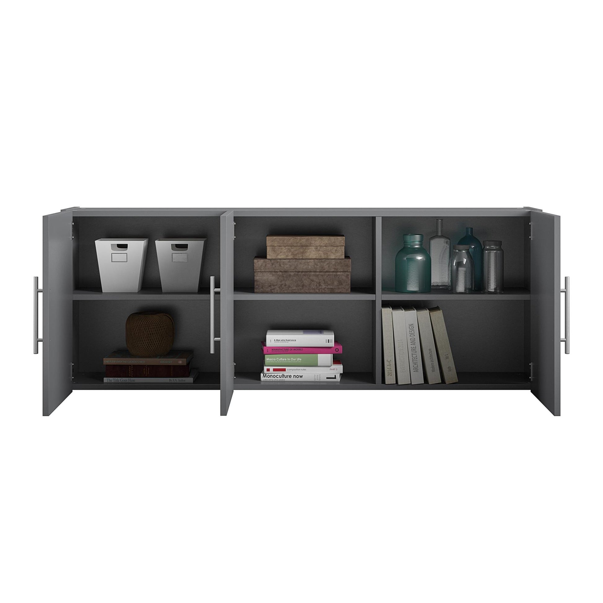 Camberly 54" Wall Cabinet, Graphite Gray - Graphite Grey