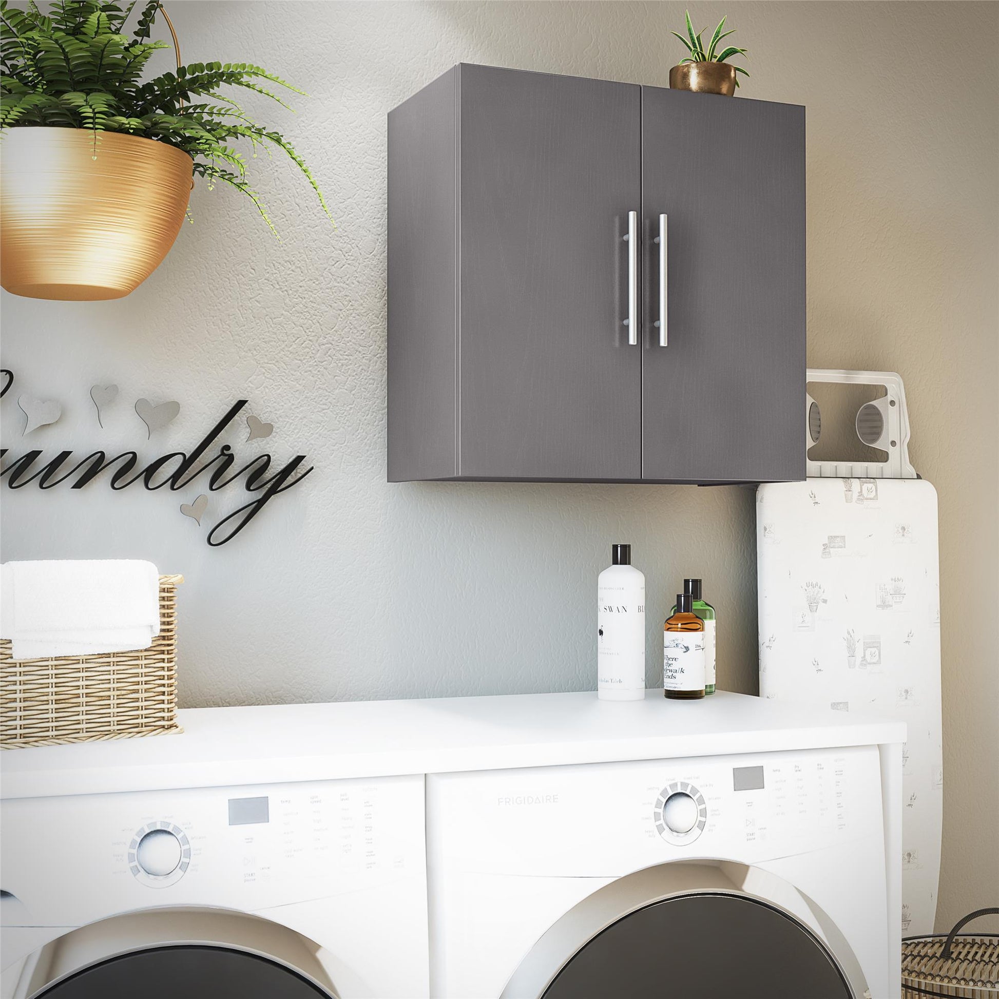 Camberly 24" Wall Cabinet - Graphite Grey